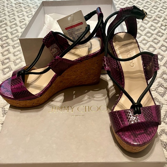 Jimmy Choo Shoes - Jimmy Choo Purple Wedges